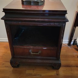 Vintage Chippendale Nightstand Side Table