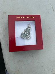 Lord & Taylor Christmas Tree Pin