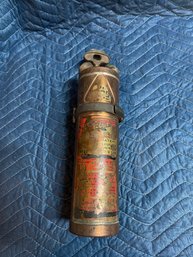 Antique Brass Fire Extinguisher