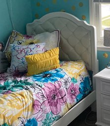 Twin Bed Frame - Shabby Chic White