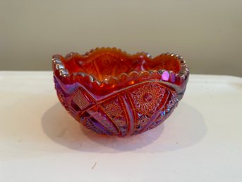 Ruby Red Glass Bowl