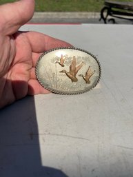 Duck Belt Buckle Vintage Metal