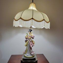Antique Asian Statue Table Top Lamp