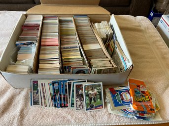 Big Box Of MLB Baseball Trading Cards 80s