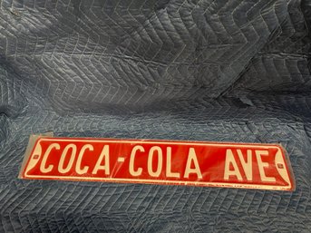 Heavy Coca Cola Ave Metal Sign