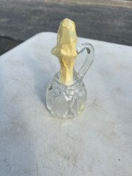 Cut Glass Syrup Holder
