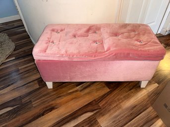 Pink Storage Bench