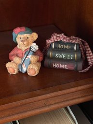 Teddy Bear & Books Statue