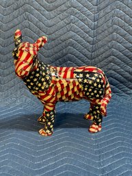 American Flag Donkey Statue - Political 1980s