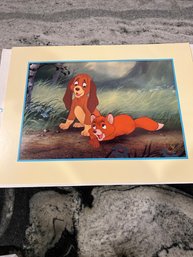 The Fox And Hound Lithograph