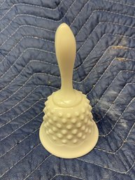 Hob Nail Milk Glass Bell