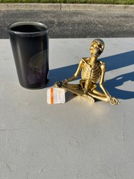 Yoga Skeleton, Candle