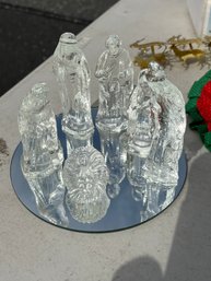Glass Nativity Set