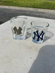 NY Yankee Shot Glasses