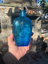 Vintage Blue Glass Bottle