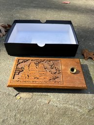 Carved Ship Ins-cent Box