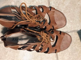 Just Fab Brown Sandals