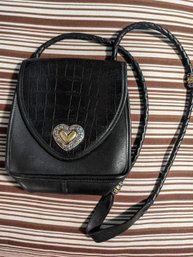 Purse Black With Heart