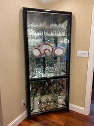 Lighted Corner Storage Cabinet