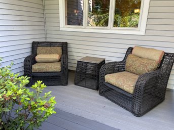 Patio / Porch Set - 2 Chairs & Side Table