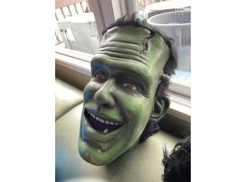 Vintage Frankenstein Head Mask - Oversized Halloween Costume