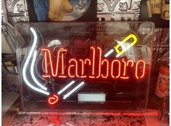 Lighted Bar Sign Marlboro Ciggarettes