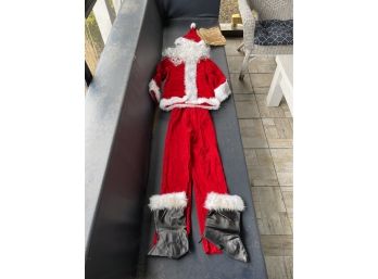 Woman Size Large Santa Costume - Santacon Christmas Halloween