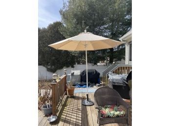 9ft Aluminum Umbrella & Stand