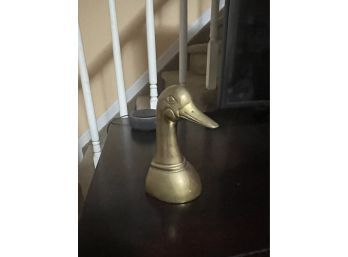 Brass Duck Door Stop