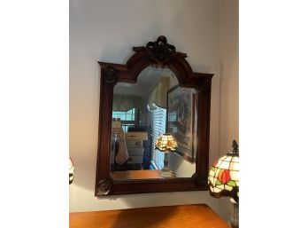 Vintage Wood Wall Mirror