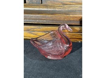 Fenton Colored Glass Swan