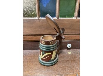 Swiss Folk Art Cream Milk Pitcher Circa 1900