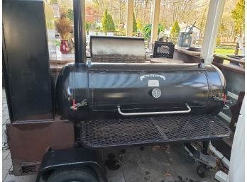 Meadow Creek Commercial Smoker Model TS120P With Added Vertical Warmer Box