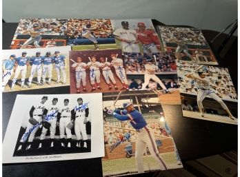 Signed Photos- Keith Hernandez, Pete Rose, Jim Rice, John Matlack,