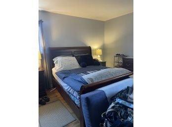 Queen Sleigh Bed- Mattress Optional