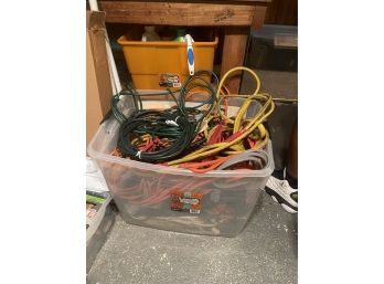 Bucket Of Extension Cords