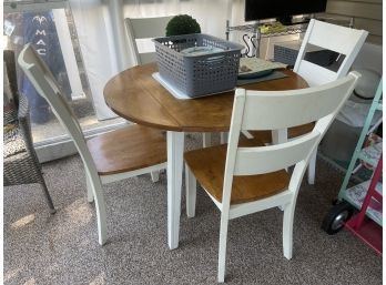 Round Kitchen Table, 4 Chairs