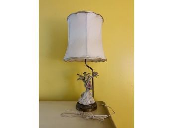 Antique Ceramic Bird Table Lamp