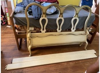 French Provincial Headboard, Footboard, Side Boards