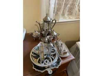 Silver Plate Tea Serving Pieces