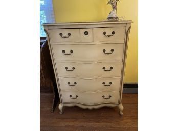 French Provincial High Boy Dresser