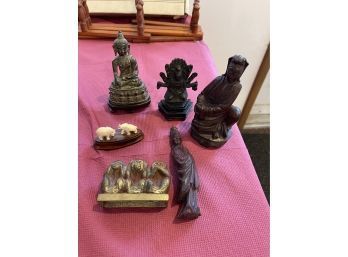 Vintage Carved Figures - Purchased Over Seas