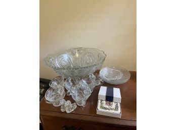 Vintage Punch Bowl & Cups