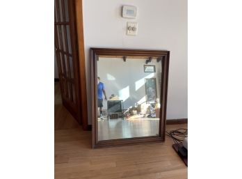 Oversized Vintage Wood Framed Mirror