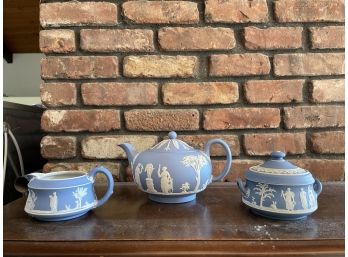 Wedgwood Teapot , Creamer Sugar