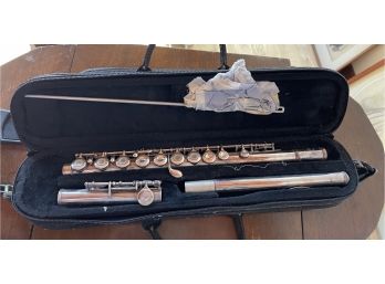 Antique .925 Sterling Silver 481 II YAMAHA Flute With Yamaha Bag