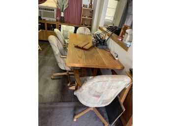 Polished Veneer Dining Table & Chairs