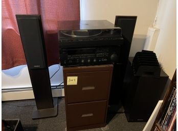 Kenwood Standing Speakers, Sherwood Turn Table, Yamaha Receiver