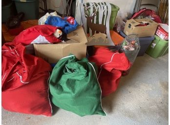 Huge Lot Christmas Decorations , Supplies