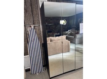 Mirrored Double Door Cabinet Closet